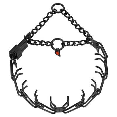 Obojok ostnatý ULTRA-PLUS 3.2mm/58cm, ClicLock, obmedzovač, nerezová oceľ, čierny, HS