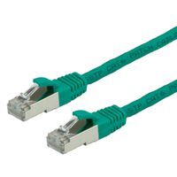 S/FTP (PiMF) Patchkábel LSOH 1.5m cat.6, zelený, CCA, Component Level