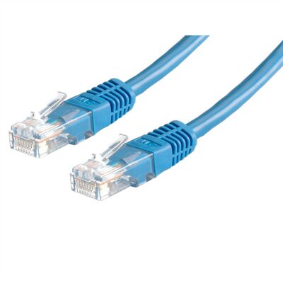 UTP Patchkábel 0.5m cat.6, modrý, CCA