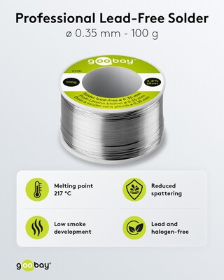 Cín spájkovací o priemere 0.8mm 50g špulka - bezolovnatý