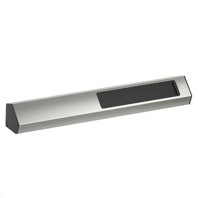 CASIA2 3xUTE 230V, USB nabíjačka, 2m kábel 1.5mm², vidlica CEE7/7, Hliník, nerezová farba