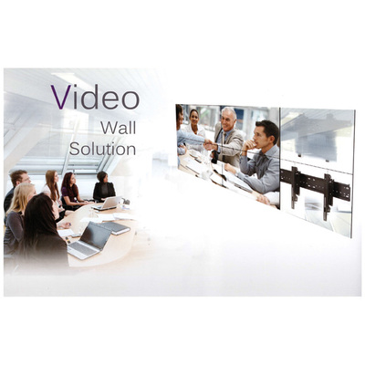 Držiak pre TV na stenu (pre Video Wall riešenia), max 50kg, VESA do 600x400, čierny