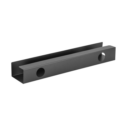 Káblový organizér, žľab na káble pod stôl, oceľ, 600x76x114mm (DxHxV), čierny