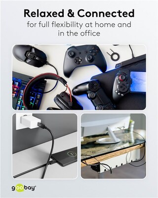 Kábel USB 3.2 Gen 1, A-A M/F 1.8m, 5Gbps, predlžovací, čierny