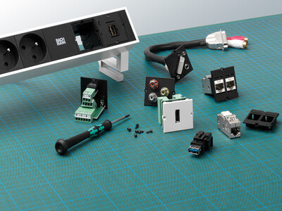 Modul pre BACHMANN, nabíjací/charger, 2xUSB (USB A), 2.4A, 0.2m, GST18, čierny