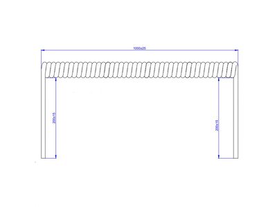 Kábel el. špirála 1m - 4m, 1.5mm², biely