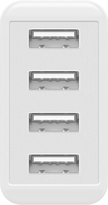 Nabíjačka USB 230V 4port, 4xUSB A, 3A, 30W, biela