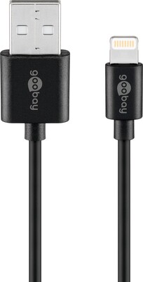 Kábel USB "Lightning" pre Apple, 0.5m, High Speed, čierny