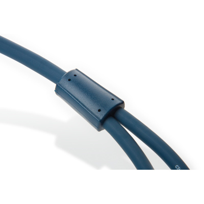 Kábel Cinch 2x audio M/M 15m, modrý, pozl. konektor, ClickTronic