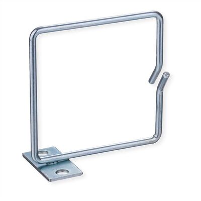 19" vyväzovacie oko 80x80mm, nerez, OFFSET, bočný vstup