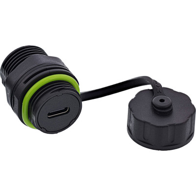 Chránička "SPOJKA" USB-C - USB-C, mini, tienená, vodeodolná prachuvzdorná IP68