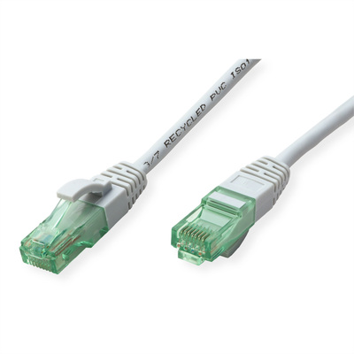UTP Patchkábel 2m cat.6a, sivý, Cu, Roline Recycled Material