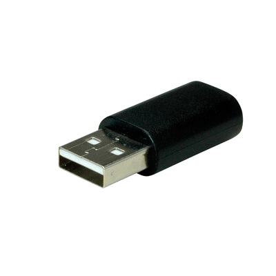 Adapter USB 2.0 Typ C, AM/CF, 480Mbps, Dongle, čierny