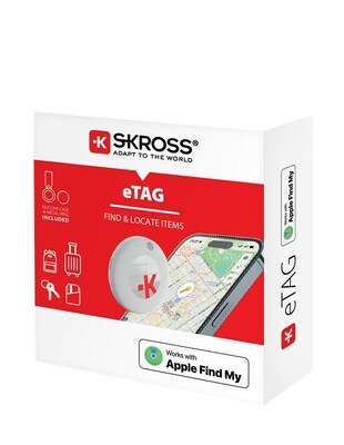 Tracker eTag, kompatibilný s Apple's Find My, biely
