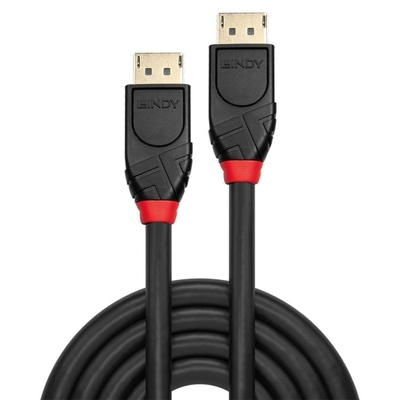 Kábel DisplayPort M/M 10m, 4K@60Hz, DP v1.2, 21.6Gbit/s, čierny, pozl. konekt., jednosmerný, aktívny