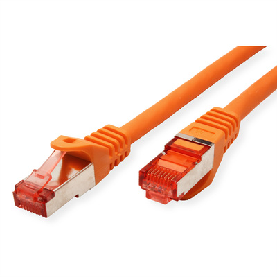 S/FTP (PiMF) Patchkábel LSOH 1m cat.6, oranžový, Cu, Component Level