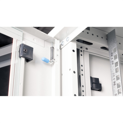 19" Rack na stenu 12U, sivý, 645x600x600mm (HxWxD), odnímateľné bočnice