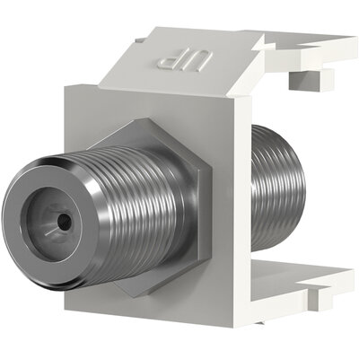 Modul F-konektor F/F Keystone, biely