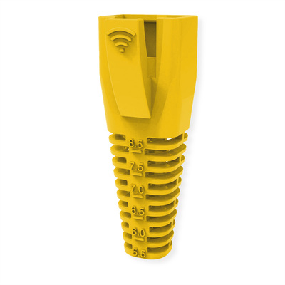 Krytka na konektor RJ45, pre ø 5.5 až 8.5mm, žltá, 10ks/bal