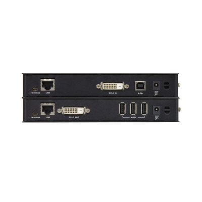 Predĺženie KVM cez TP do 100m, DVI-D, USB