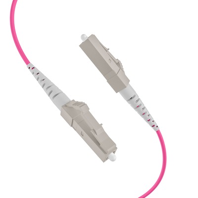 Optický trunk kábel 10m LC/LC, 12 vlákien, 50/125µm, OM4, LSOH, 5.8mm, fialový/čierny