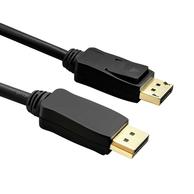 Kábel DisplayPort M/M 3m, 8K@60Hz, DP v1.4, 32.4Gbit/s, čierny, pozl.konektor