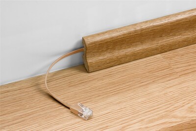 UTP Patchkábel 10m cat.6, čierny, plochý, Cu