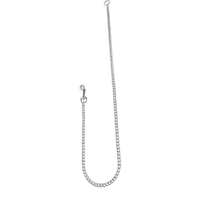 Vodítko bez uška retiazka, 2mm/0.8m, okrúhle malé oko, chrómovaná oceľ, HS