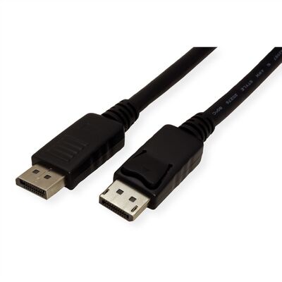 Kábel DisplayPort M/M 10m, 4K@60Hz, DP v1.2, 21.6Gbit/s, čierny