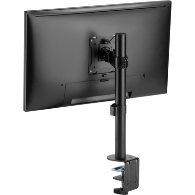 Držiak pre monitor na stôl, úchyt o dosku stola, max 9kg, výška 400mm, VESA 75/100, čierny