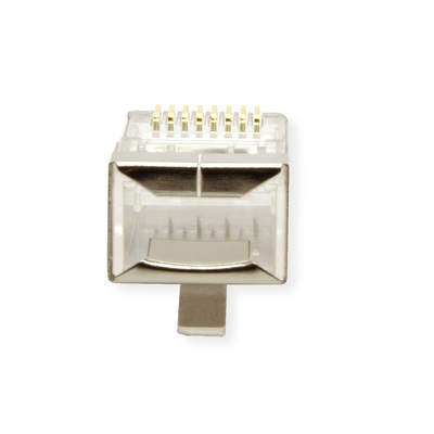 Konektor 8/8 RJ45 cat.6a, tienený, na lanko, s vložkou, AWG 26-27, 100ks/bal