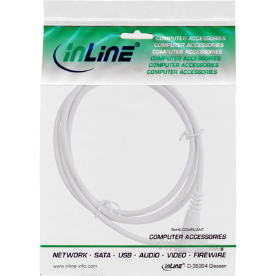 Kábel predlžovací DC 4.0mm / 1.7mm, AWG24, 1m, biely