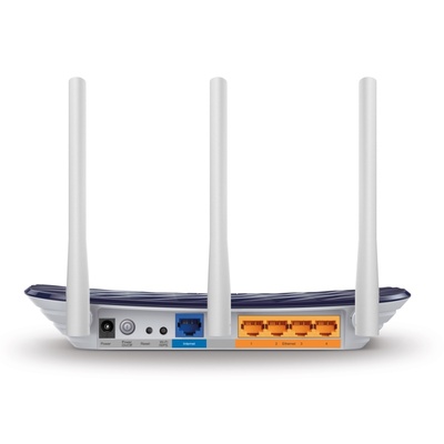 Wireless LAN router Archer C20  AC750 Dual Band 750Mb, 1xWAN and 4xLAN 100Mbps, 1xUSB,3 fixné antény