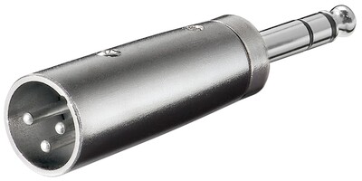 Adaptér XLR/6.35mm stereo M/M