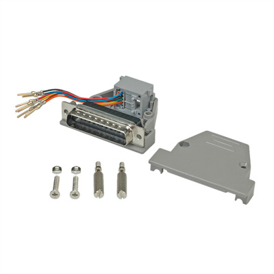 Adaptér/redukcia D-SUB 25pin, DB25/RJ45 M/F, neosadený