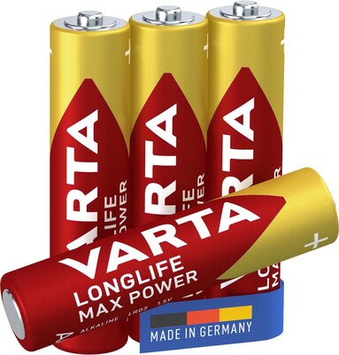 Batéria VARTA Longlife Max Power Alkalická AAA (4ks) 1.5V (LR03) 4BL