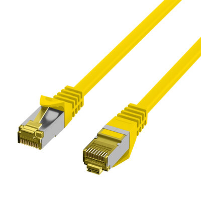 S/FTP (PiMF) Patchkábel LSOH 5m cat.7, žltý, Cu