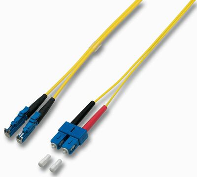 Fiber kábel SC-E2000, 10m Duplex OS2(9/125µm), LSOH, 3mm, žltý