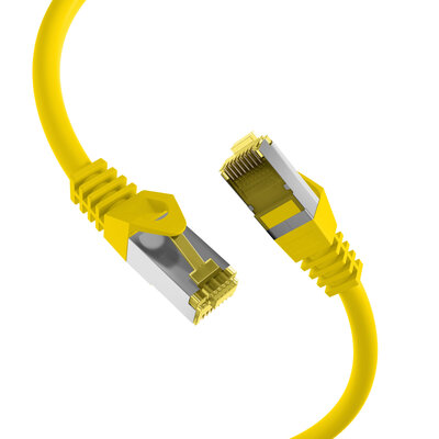 S/FTP (PiMF) Patchkábel LSOH 0.25m cat.7, žltý, Cu