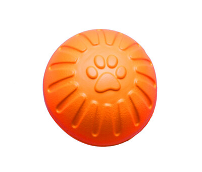 Lopta penová veľká plávajúca, 9cm, bez šnúrky, extrémne odolná, FOAM, oranžová