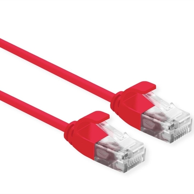 UTP Patchkábel LSOH 2m cat.6a, červený, slim, Cu, Flex Cable, Component Level