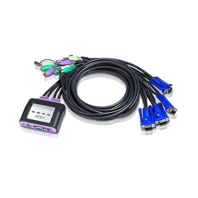 KVM switch/prepínač 4PC, VGA, PS2, audio