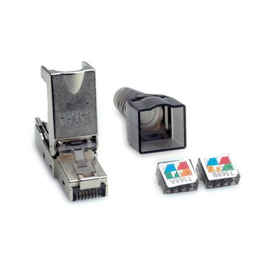 Konektor 8/8 RJ45 cat.6a/7, 10Gbit, na drôt, montáž bez klieští AWG 23-26, TOP PRODUKT