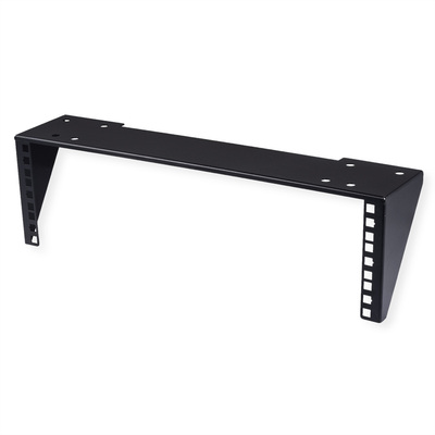 Konzola pre 19" komponenty, nástenná/pod stôl, 3U, čierna