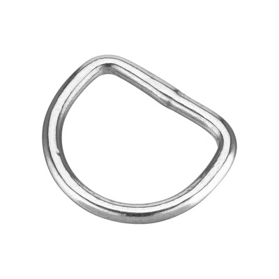 D-krúžok zváraný, 4mm/25mm, nerezová oceľ, HS