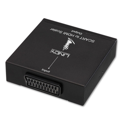 Konvertor SCART na HDMI, Upscaler, 720p HD, RGB/Composite auto-detection, čierny
