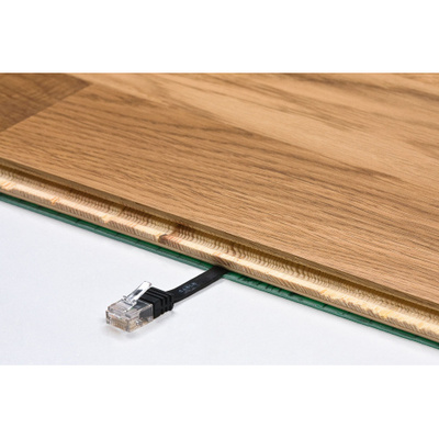 UTP Patchkábel 2m cat.6, hnedý, plochý, Cu