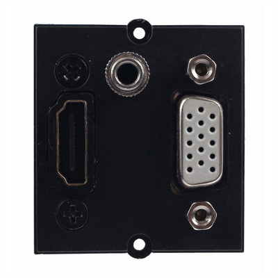 Modul pre BACHMANN, HDMI + VGA + 3.5mm stereo jack, F/F, 0.2m, čierny