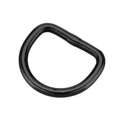 D-krúžok zváraný 4mm/30mm, nerezová oceľ, čierny, HS