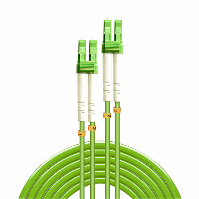 Fiber kábel LC-LC, 10m Duplex OM5(50/125µm), LSOH, 4mm, zelený